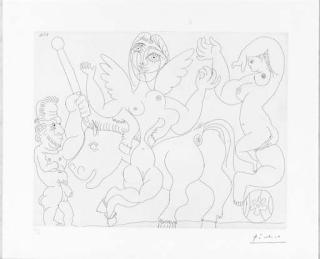 Pablo Picasso - 156 Series: Four Plates (B. 1904, 1905, 1951, 1997; Ba. 1910, 1911, 1960, 2007)