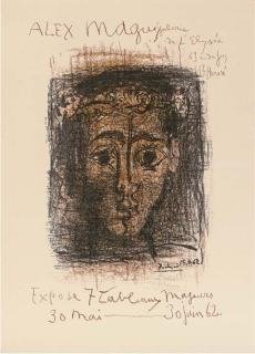 Pablo Picasso - Alex Maguy, Galerie de l\'Elysée, 1962 (B. 1298; M. 382)