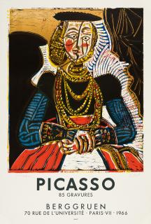 Pablo Picasso - Ausstellungsplakat: Picasso/85 gravures.