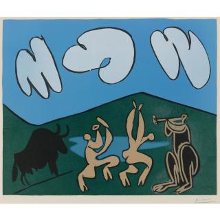 Pablo Picasso - Bacchanale Au Taureau Noir (B. 935; Ba. 1253)