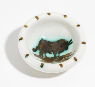 Pablo Picasso - Bull (turned round ash-tray)
