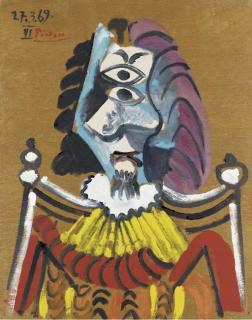 Pablo Picasso - Buste d\'homme assis