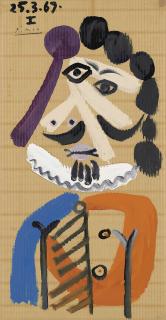 Pablo Picasso - Buste d\'homme