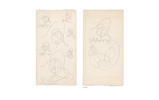 Pablo Picasso - Chapeaux D\'Arlequin (Recto); Arlequin (Verso), Circa 1918