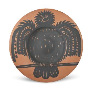 Pablo Picasso - Chouette Noire Perchée (G.R. 513; A.R. 398)