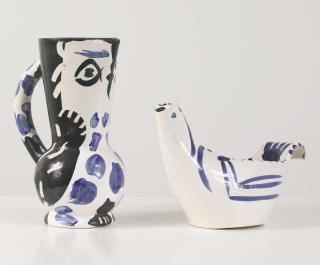 Pablo Picasso - Cruchon Hibou; And Sujet Colombe (A. R. 293 And 435)