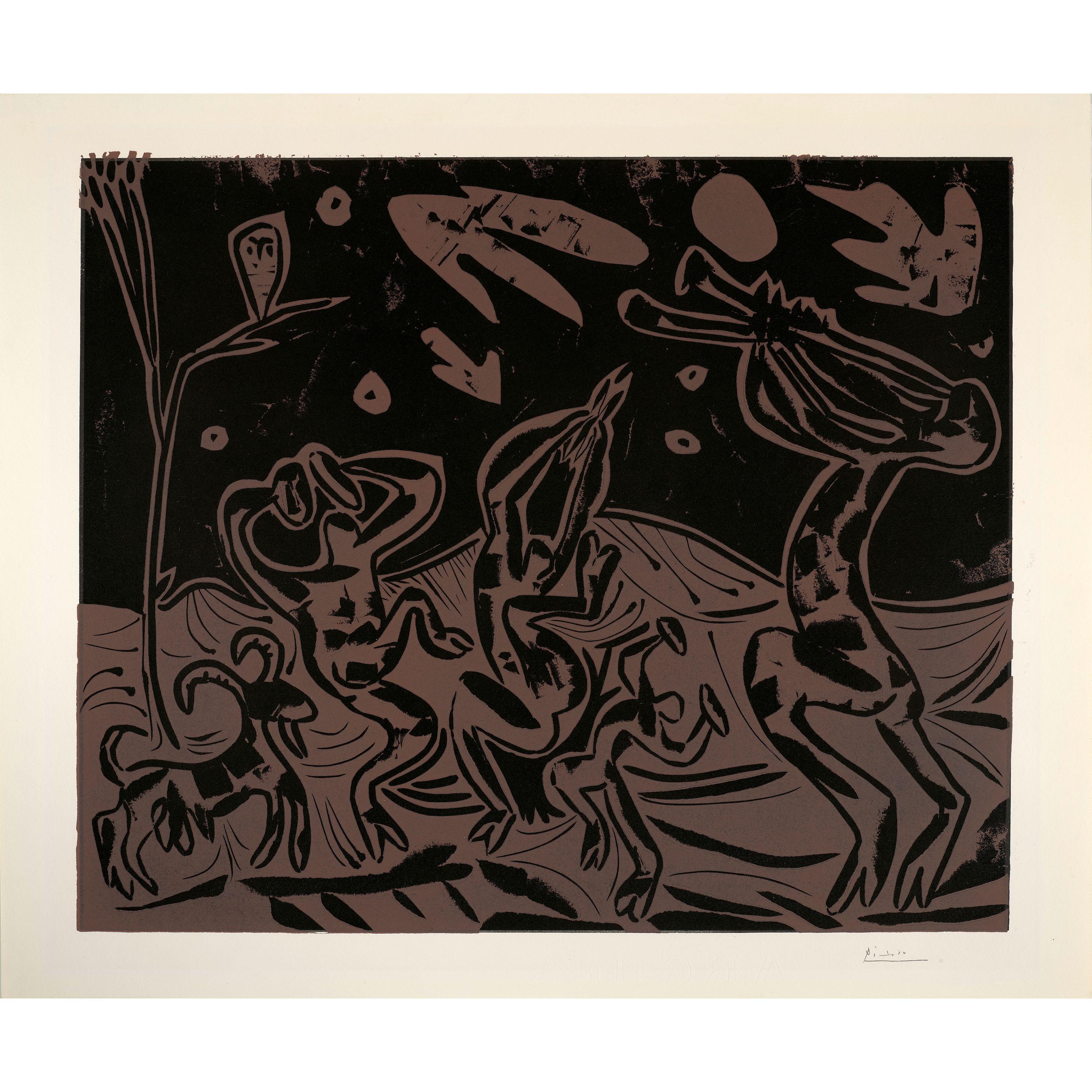 Pablo Picasso - Danse nocturne avec un hibou (Noctural Dance with an Owl)