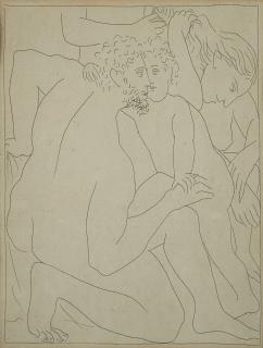 Pablo Picasso - Deucalion et Pyrrha creent un Nouveau Genre Humain from LES METAMORPHOSES