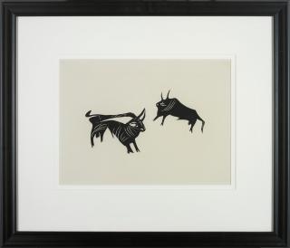 Pablo Picasso - Deux Petits Tareaux (Two Small Bulls), 1945