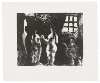 Pablo Picasso - En pensant a\' Goya: Femmes en prison, Plate 206 from: La Série 347