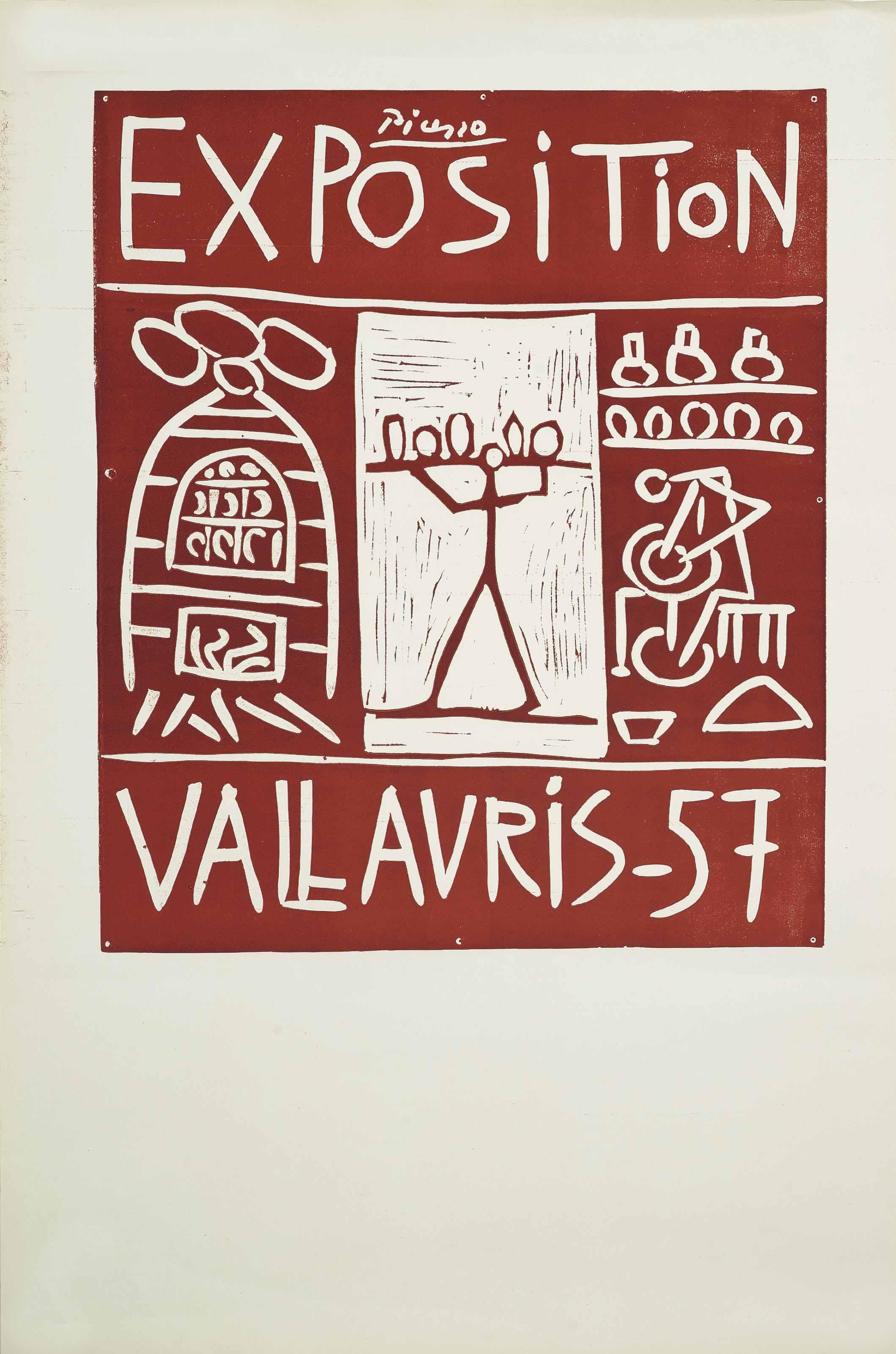 Pablo Picasso - Exposition Vallauris - 57 (Bloch 1277; Baer 1044)