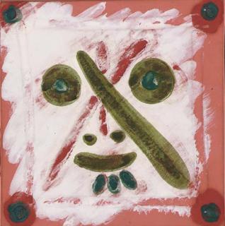 Pablo Picasso - Face With X-Shaped Lines (A.R. 554)