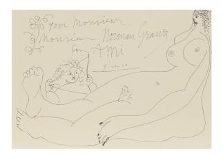 Pablo Picasso - Femme Assise Avec L\'Amour