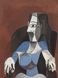 Pablo Picasso - Femme Assise Dans Un Fauteuil Noir (Jacqueline)