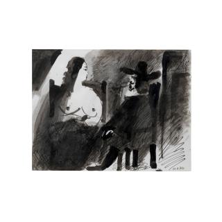 Pablo Picasso - Femme assise et gentilhomme