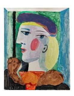 Pablo Picasso - Femme au béret mauve