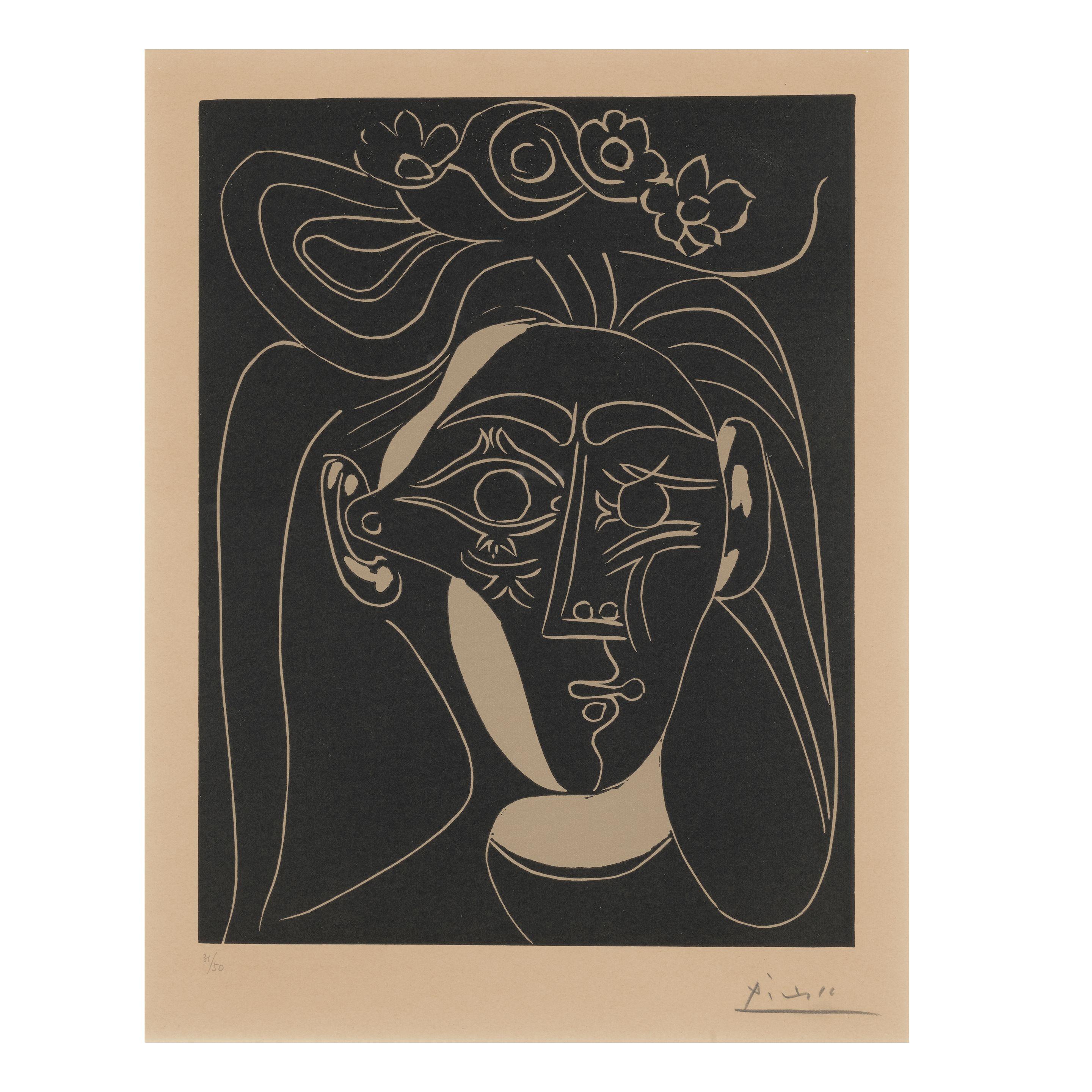 Pablo Picasso - Femme au Chapeau à Fleurs