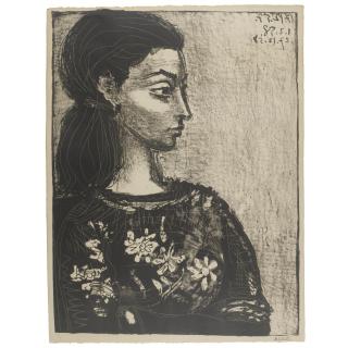 Pablo Picasso - Femme Au Corsage A Fleurs (B. 847)