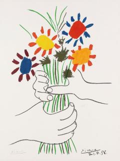 Pablo Picasso - Fleurs et Mains (Paz. Estocolmo)