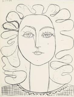 Pablo Picasso - Françoise aux Cheveux ondulés (B. 403; M. 47)