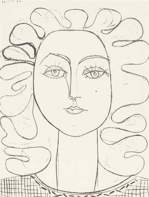 Françoise with Wavy Hair (M. 47; B. 403) by Pablo Picasso Art.Salon