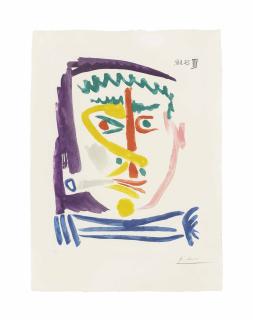 Pablo Picasso - Fumer III (B. 1171; Ba. 1171)