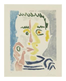 Pablo Picasso - Fumeur À La Cigarette Blanche (Bloch 1169; Baer 1169)