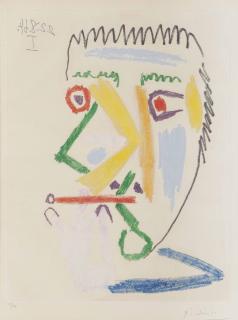 Pablo Picasso - Fumeur à la cigarette rouge