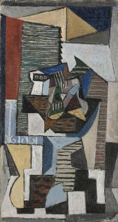 Pablo Picasso - Guéridon devant une fenêtre aux volets fermés