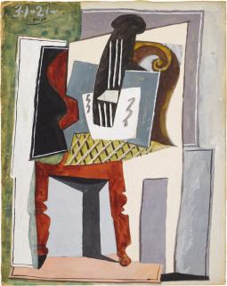 Pablo  Picasso - Guitare sur une chaise