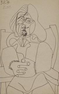 Pablo Picasso - Homme assis