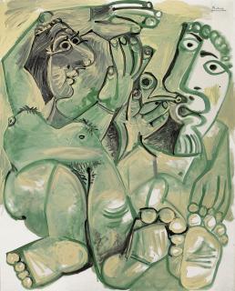 Pablo Picasso - Homme et femme nus