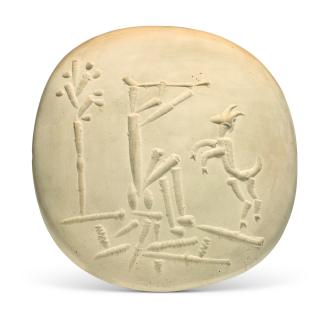 Pablo Picasso - Joueur De Flûte Et Chèvre (A.R. 381)