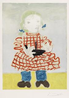 Pablo Picasso - La Fille de l\'artiste au bateau