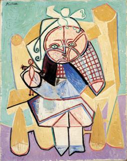 Pablo Picasso - La fille du concierge tenant une poupée