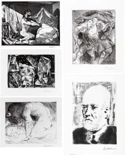 Pablo Picasso - La Suite Vollard (B. 134-233; Ba. 192, 195, 201-3, 205, 207-10, 258, 296-8, 300-5, 307-32, 338, 340-52, 355-6, 363, 365-70, 378, 380, 384-5, 404-8, 410-4, 416, 421, 423-4, 426-7, 434-7, 440-2, 444, 609 and 617-9)