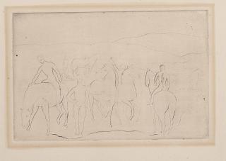 Pablo Picasso - L\'Abreuvoir (Chevaux Au Bain), From: La Suite Des Saltimbanques