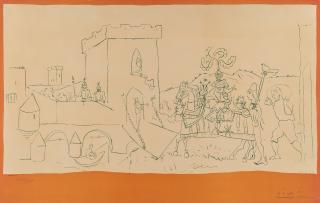 Pablo Picasso - L’arrivé du Chevalier