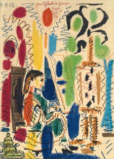 Pablo Picasso - L\'Atelier de Cannes, cover for \'Ces peintres nos amis, Vol. II\'