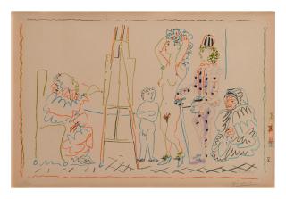 Pablo Picasso - L’Atelier Du Vieux Peintre (Bloch 760; Mourlot 260)