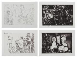 Pablo Picasso - Le Cocu Magnifique: Four Plates (Bloch 1248-1251; Baer 1436-1439; See Cramer Books 140)