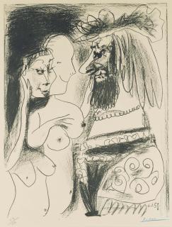 Pablo Picasso - Le vieux Roi (Bloch 869; Mourlot 317)