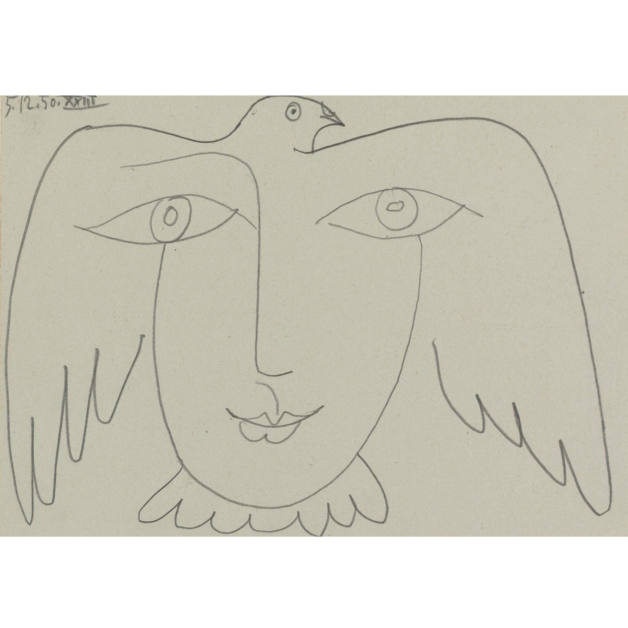 Pablo Picasso - Le Visage De La Paix: Colombe Aux Ailes Et Visage