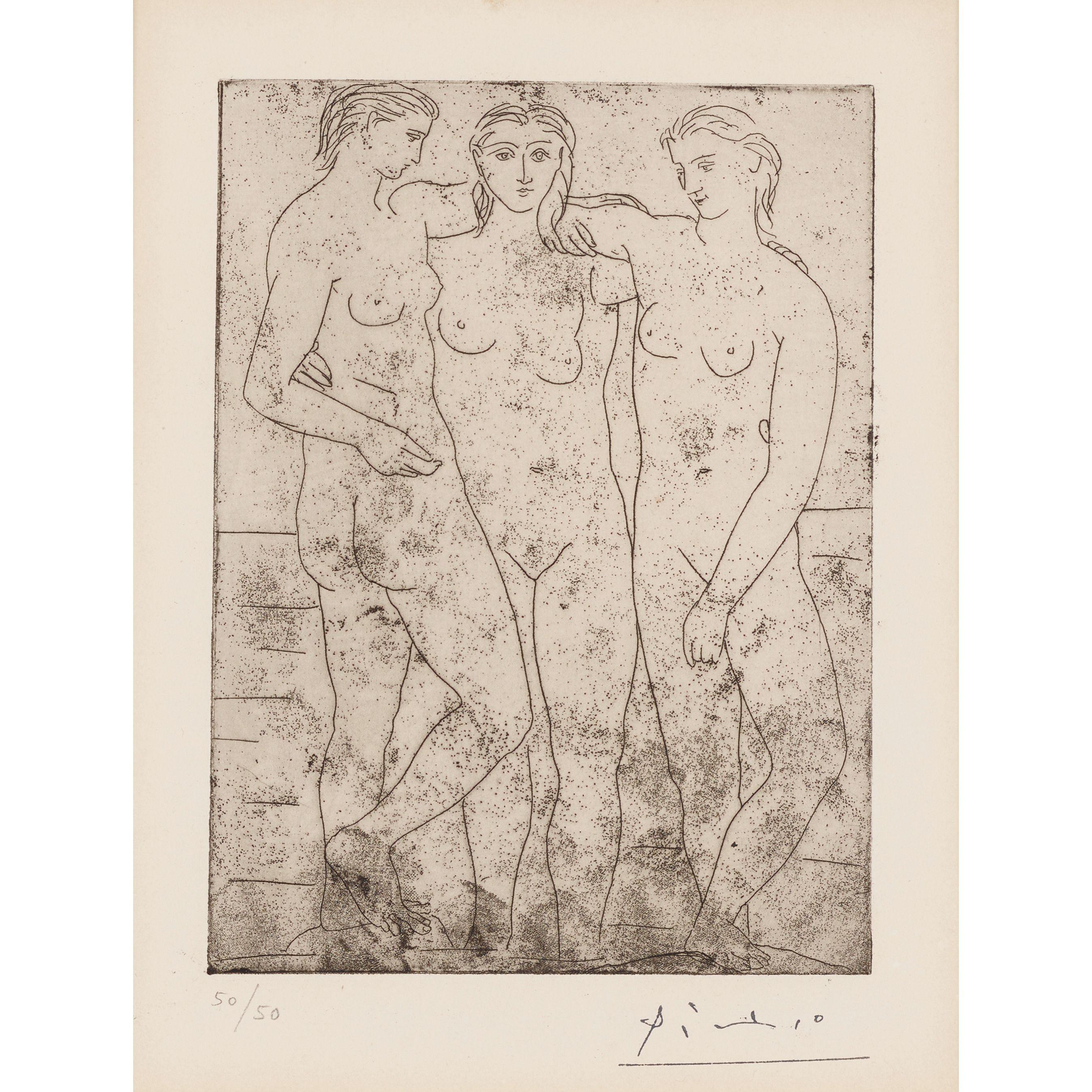 Pablo Picasso - Les Trois Baigneuses, II (The Three Bathers, II)