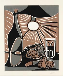 Pablo Picasso - Nature Morte à la Bouteille (B. 1100; Ba. 1315 IV Ab1)
