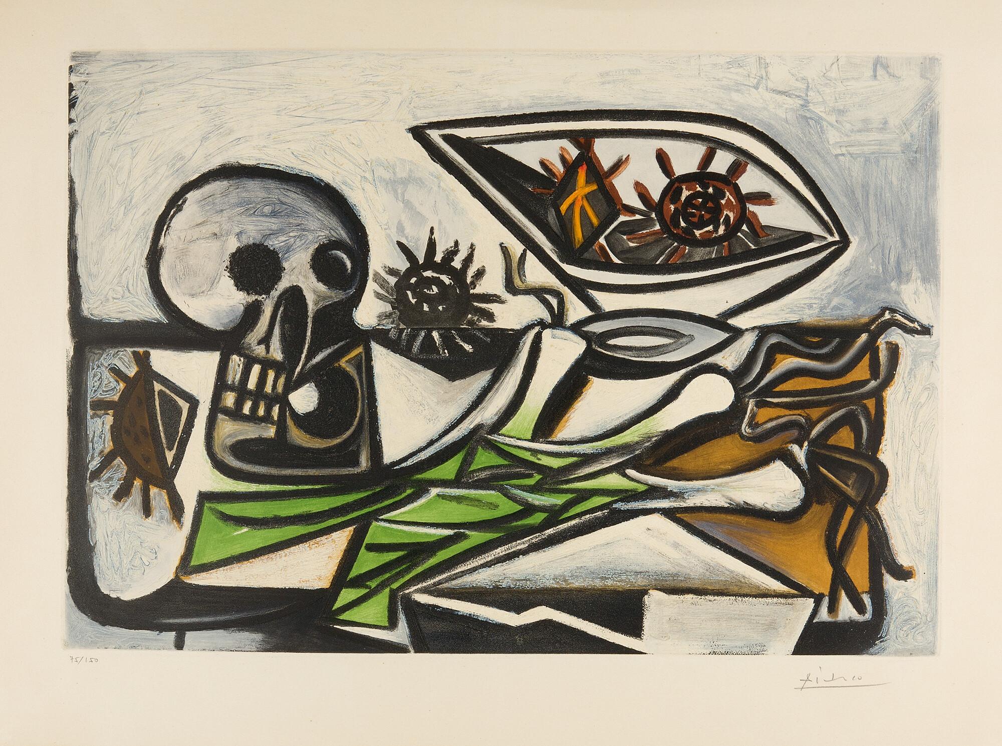 Pablo Picasso - Nature morte au crâne.