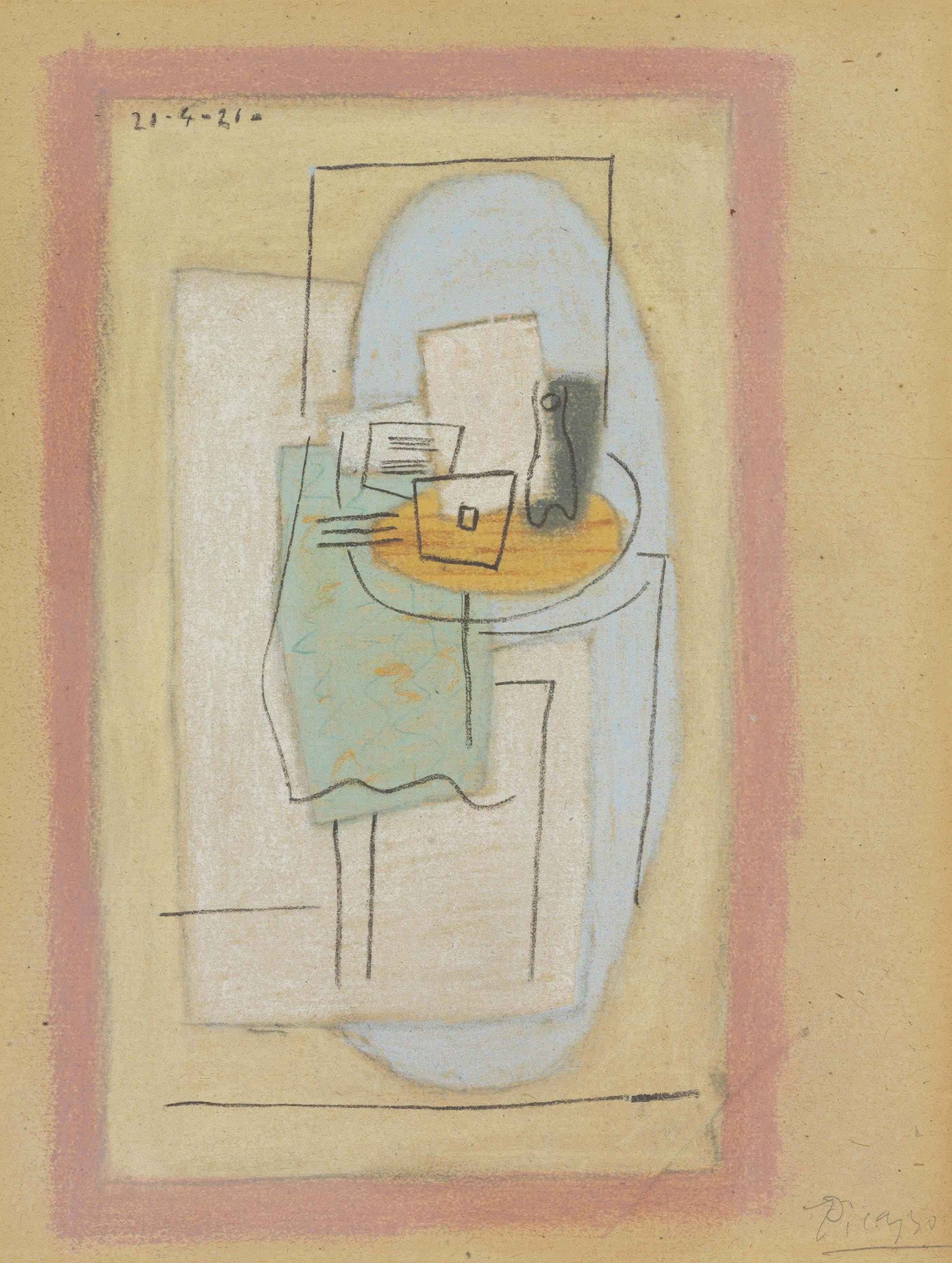 Pablo Picasso - Nature morte au guéridon