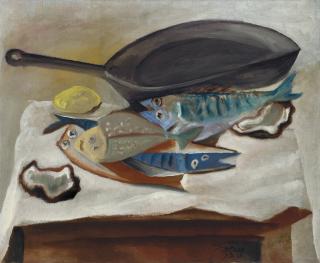 Pablo Picasso - Nature morte. Poissons et poêle