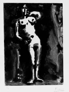 Pablo Picasso - Nu accoudé: One Plate from Sable mouvant (B. 1190; Ba. 1159; cf. Cramer 136)