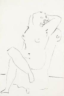 Pablo Picasso - Nu assis dans un fauteuil